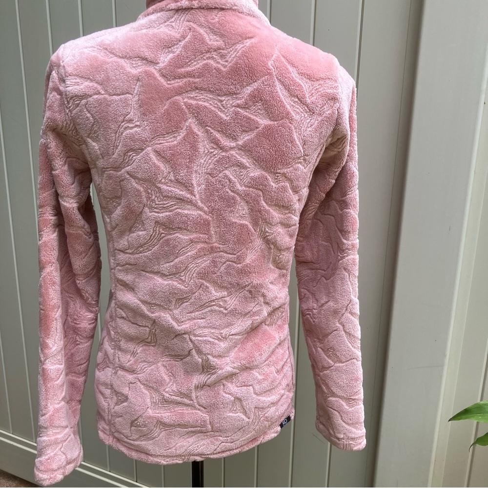 Roxy girls zip jacket fleece pink 16 - Picture 5 of 7